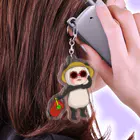 DanSianのパンダタオル・砂遊び Acrylic Key Chain