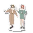 色田/SHIKIDAのcolor coordination!【BEIGE／GREEN】 アクリルスタンド