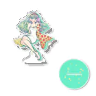 きらきら がーるずのレトロガール Acrylic Stand