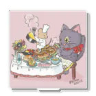 猫のきぬくんのお店のいっぱい食べてもいいかしら Acrylic Stand