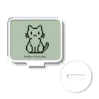 ハナイとトンのドット絵の猫（液晶・お座り） Acrylic Stand