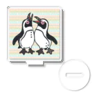 penguininkoの仲良く鳴き合うケープペンギン背景ありA アクリルスタンド