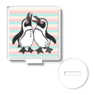 penguininkoの仲良く鳴き合うケープペンギン🐧背景ありB アクリルスタンド