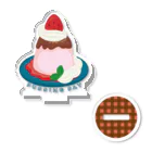 イラスト MONYAAT の毎月25日はプリンの日のプリン イチゴプリン アクリルスタンド