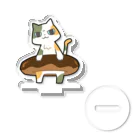 うさやのドーナツをゲットしてご満悦の猫 Acrylic Stand