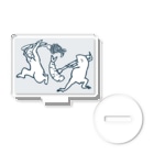 GOODS SHOP【そぞろな小窓】 SUZURI店の【ぎがといっしょ】《白花》アクリルスタンド Acrylic Stand