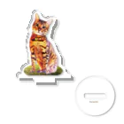 にゃんたまHOUSEのニコシルエット Acrylic Stand