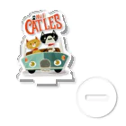 CATLESのCATLES CAR DRIVE ハチワレ猫とキジトラ猫のドライブ アクリルスタンド