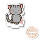 MarchenCatの【くろごま】のほほんネコさん【猫アクリルスタンド】 アクリルスタンド