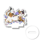 Rm-rm0rmsの紫陽花三毛猫ちゃん Acrylic Stand