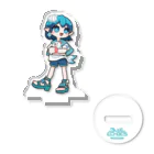 熊谷ゆ〜ほ_デザイングッズのBLUE ECHOES ポンだるま Acrylic Stand