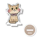 猫好きkikoriのおえかきグッズの【FUU】OSUWARI friends アクリルスタンド