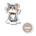 猫好きkikoriのおえかきグッズの【RIN】OSUWARI friends アクリルスタンド
