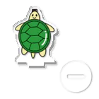 水平線クラークのアートラボの【Turtle Shoot】カメさん Acrylic Stand