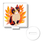 MYST_RIVENの紅葉と三毛猫 Acrylic Stand