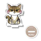 猫好きkikoriのおえかきグッズの【MOMO】OSUWARI friends Acrylic Stand