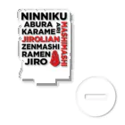 おもしろいTシャツ屋さんのJIROLIAN Jirolian ジロリアン ラーメン 二郎 Acrylic Stand