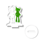 まゆれての推しペアCATDOLL（White＆green） Acrylic Stand