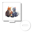 Mysterious animal shopのカップル猫 Acrylic Stand