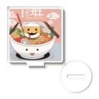 むささび工房のラーメン丸折り紙風 アクリルスタンド