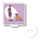 musashi-5の犬と人間 Acrylic Stand