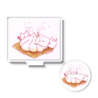 ねこさん爆発ショップのねこさんとけだらけゼリー肉まん Acrylic Stand