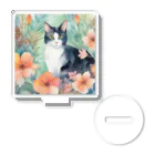 busabusabusaの花と猫 Acrylic Stand