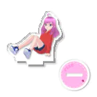 Mio ch. みおのみお (赤パーカー お座り) アクリルスタンド Acrylic Stand