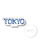 junichi-goodsのバルーン文字「TOKYO」（青色系） アクリルスタンド