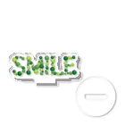 junichi-goodsのバルーン文字「SMILE」（緑色系） Acrylic Stand