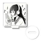 kibou0304の音楽を聴く女の子 Acrylic Stand