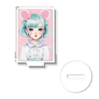 AI-srt-designのスウィート・ミント・ドリーミング・ガール Acrylic Stand