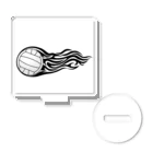 【volleyball online】の火を纏ったバレーボールの瞬間 Acrylic Stand