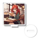 プリンゴブリンの赤毛の読書メガネさん Acrylic Stand