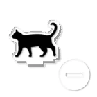 Teatime ティータイムの黒猫は見ていた　ねこ アクリルスタンド