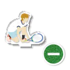 mechaのTennisをする男性　4 Acrylic Stand