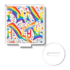 Happy　Rainbow　Flagのレインボーフラッグ アクリルスタンド