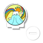 aloha_world_in_circleのjapan mount Fuji rainbow Acrylic Stand