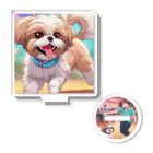 happiness_shopの踊るかわいいシーズー犬 Acrylic Stand