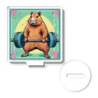 カピパーラ🐻のバーベルをしてるカピバラ♪ Acrylic Stand