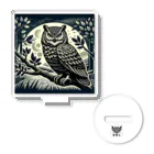 kotpopのOwl gazing from a branch Acrylic Stand