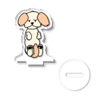 チワシーのくるみの眠いときに触らないでほしいワン（チワシー） Acrylic Stand