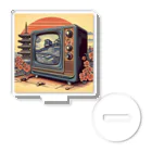 日本の風景 COOL JAPANの日本の風景:高度成長期の家電製品「テレビ」、Japanese scenery: Television, a home appliance during the period of high growth Acrylic Stand