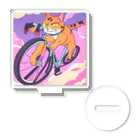 X50000Xの猫、チャリでお出掛け Acrylic Stand