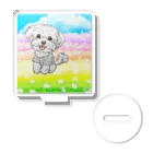 HI-KUN ART MUSEUM　　　　　　　　(ひーくんの美術館)の犬と花畑 Acrylic Stand