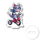 暴走三輪車の暴走三輪車お猫様 Acrylic Stand