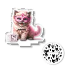 KVM｜kitten ＊ venetian-maskの仮面のセルカークレックス｜積木 ① Acrylic Stand