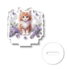 Y m @Y's shopの子猫とお花 アクリルスタンド