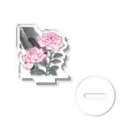 RetrowaveFlowerのRetrowaveFlower-薔薇(ピンク)- Acrylic Stand