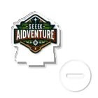 面白デザインショップ ファニーズーストアの**Seek Adventure** - 冒険を求めよう    アクリルスタンド